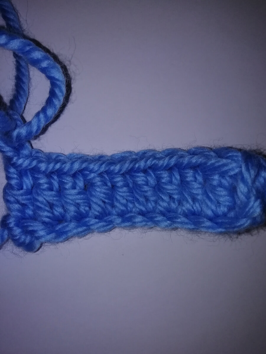 Образец.Столбик с накидом.Фото автора