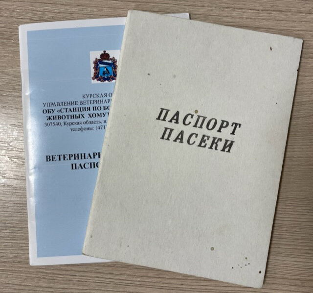 Ветеринарные паспорта наших пасек