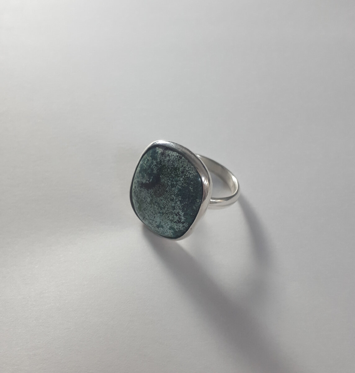 Серебряное колечко с Байкальской Бирюзой. Моя личная работа 