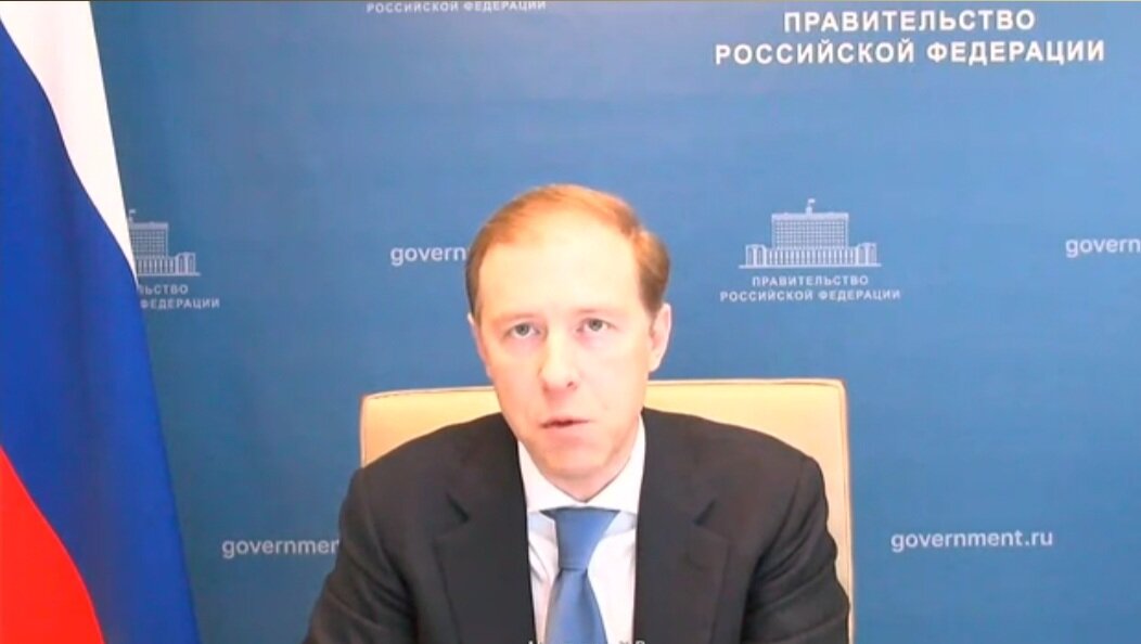 Д. Мантуров, глава Минпромторга. Источник: скриншот трансляции kremlin.ru/events/president/news/70338