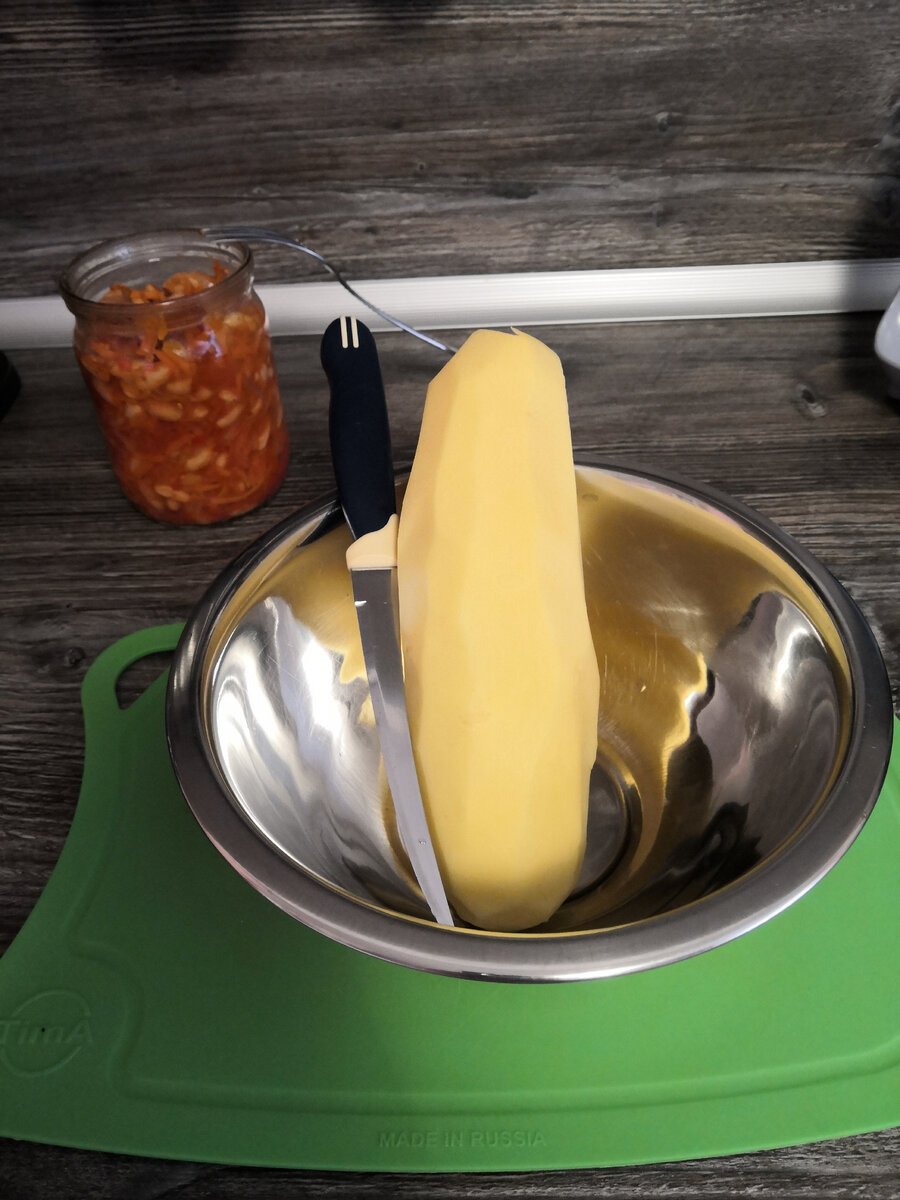 Наш рекордсмен, на суп хватило одной картофелины)) 