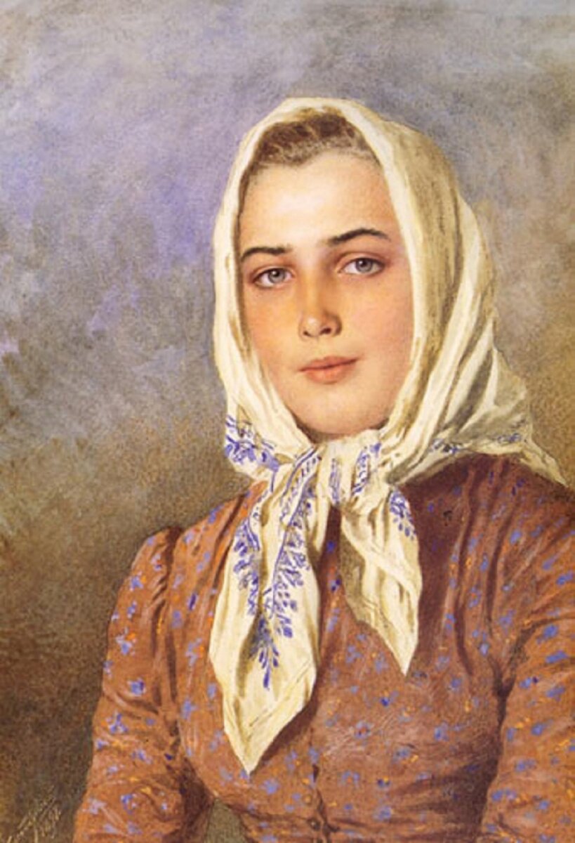 Степан Александровский "Молочница", 1870 г. 