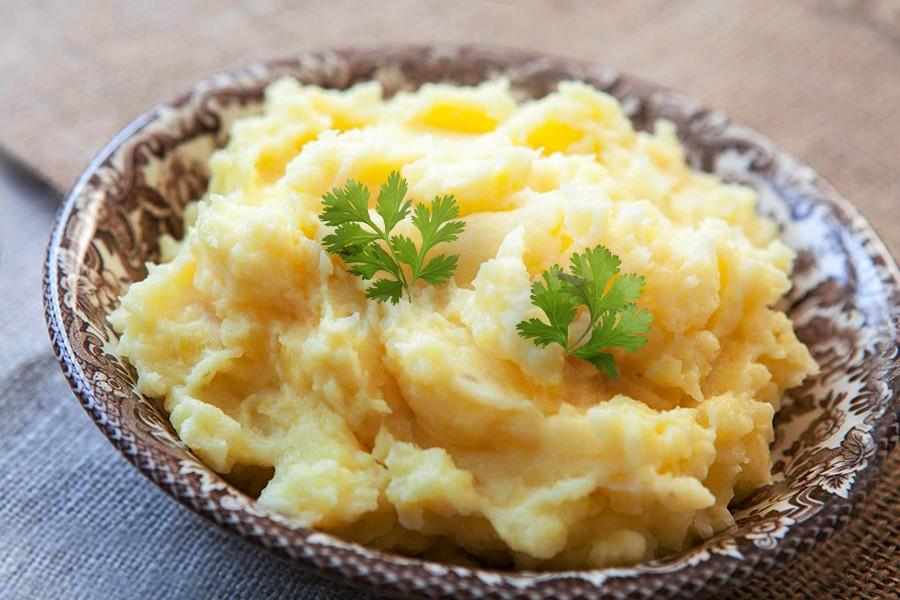 Рецепт: Тертый жареный картофель | Со специями