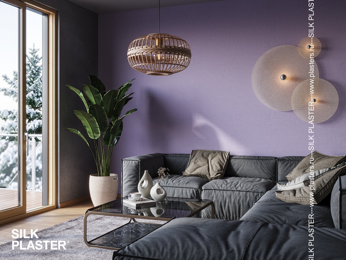 На фото шелковые обои SILK PLASTER Art Design 299