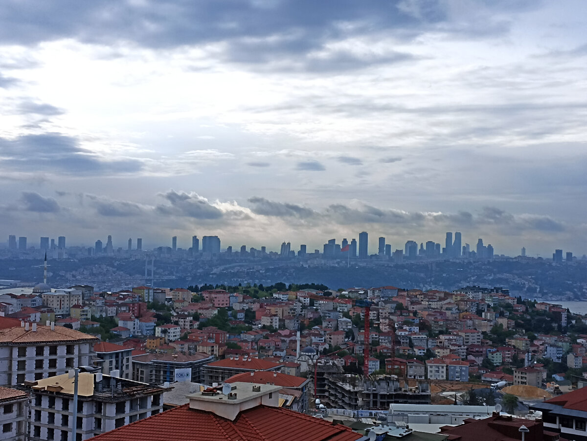 Вид на Стамбул с холма Чамлыджа