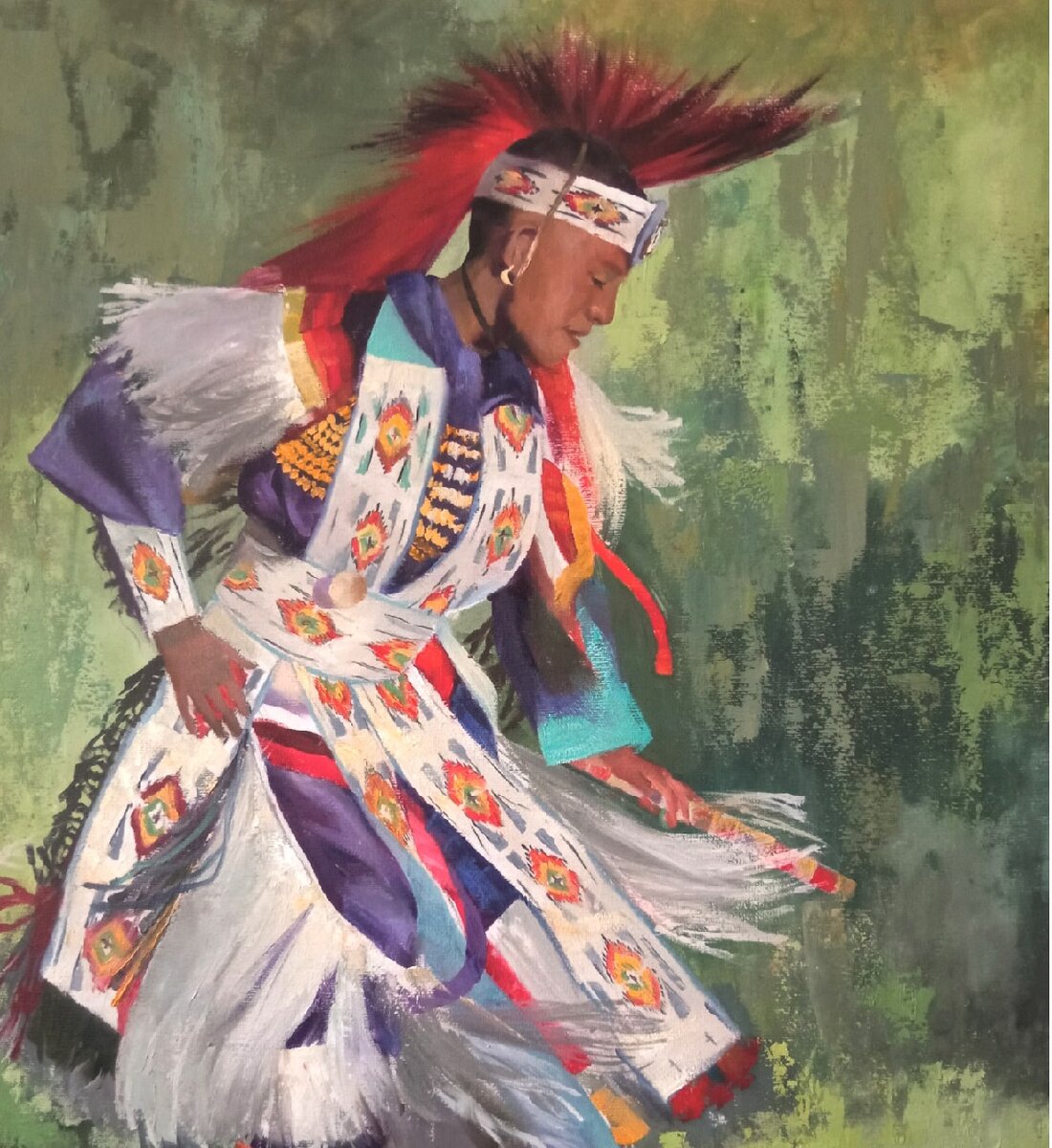 фото автора, холст, масло