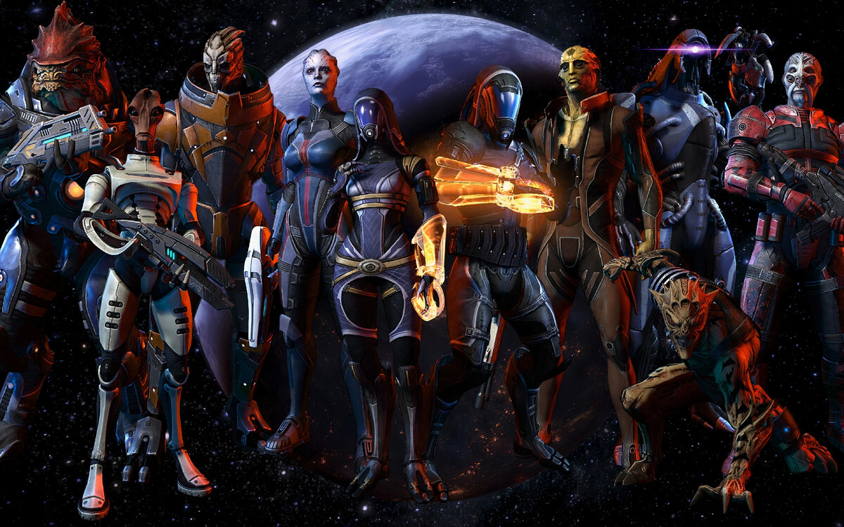Вселенная "Mass Effect" включает в себя множество разнообразных в...