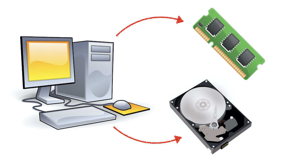 Жесткий диск и оперативная память