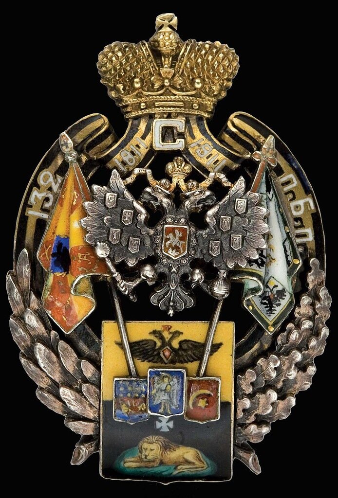 Подлинный знак Лейб-гвардии 3-го стрелкового Его Величества полка в царствование Императора Александра II