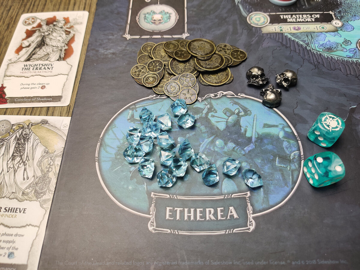 Токены победных очков и самая важная валюта в игре - кусочки эфира.