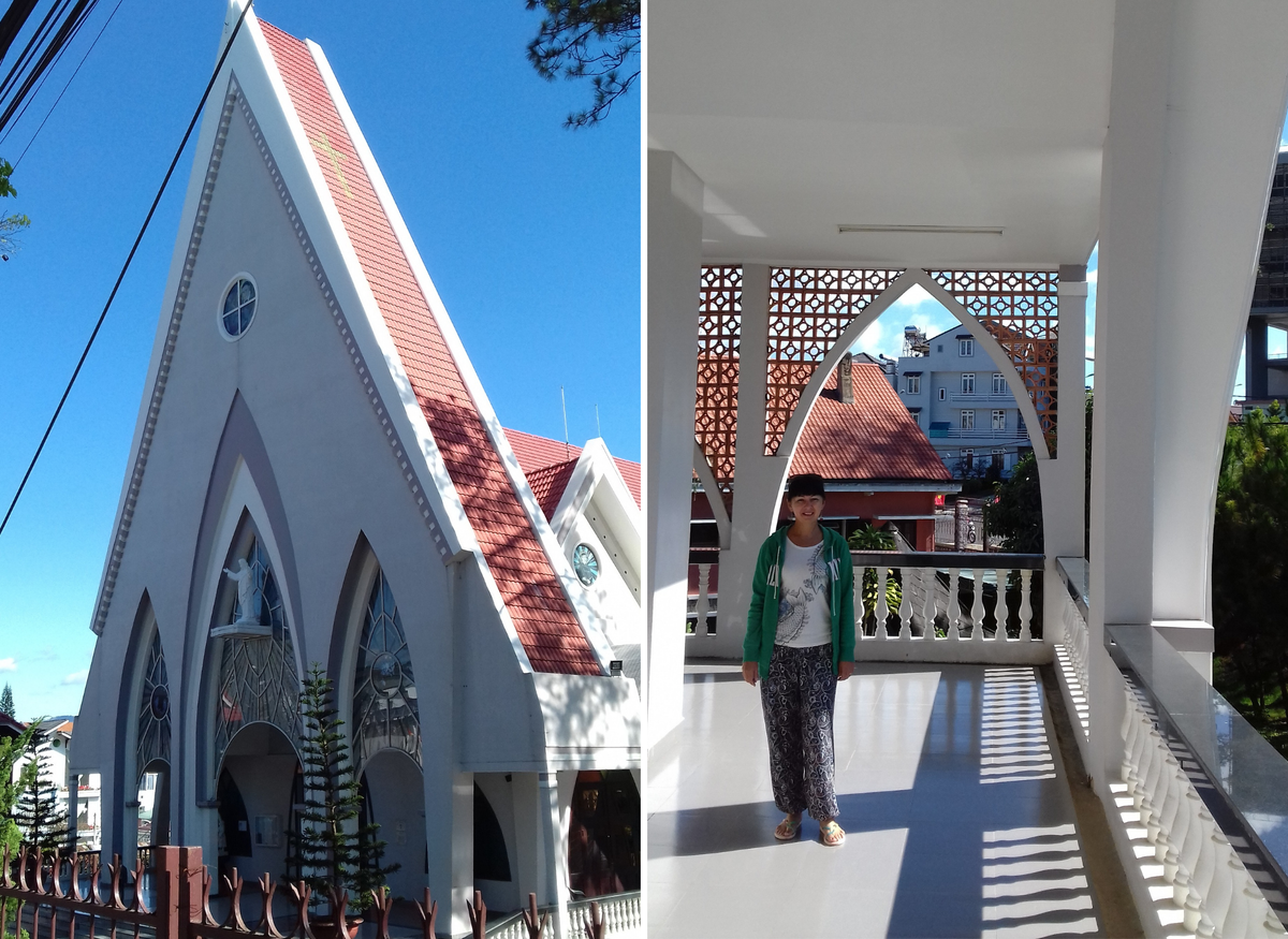 Костел в Далате, листайте!
