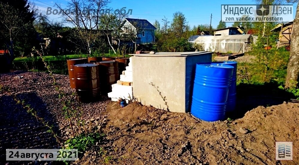 шесть бочек на даче. источник фото: zen.yandex.ru/rostern