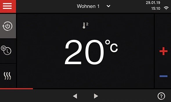 Панель управления на котле Viessmann Vitodens 200-W 