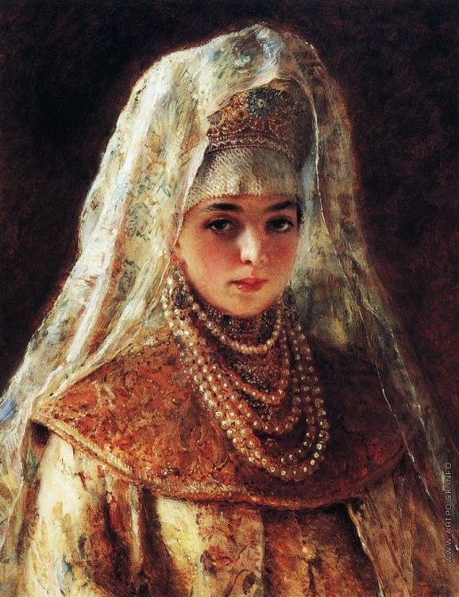 "Боярышня"; Константин Маковский