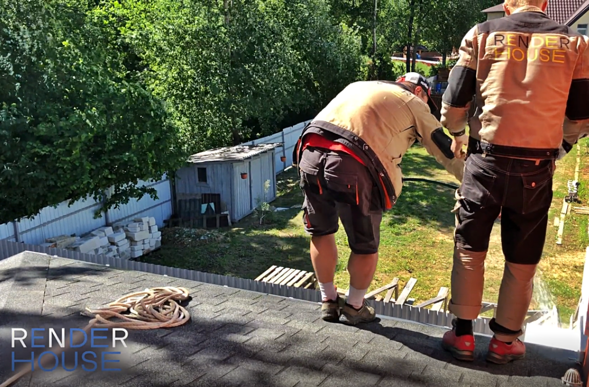 Сервисное обслуживание кровли для построенного нами дома