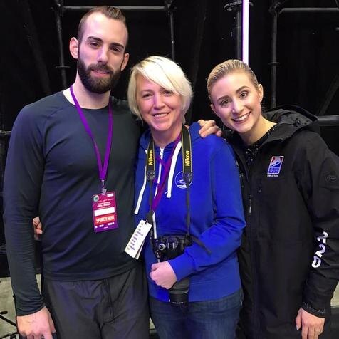 С Эшли Кейн и Тимати ЛеДюком,  шоу "Влюбленные в фигурное катание", февраль,2020.