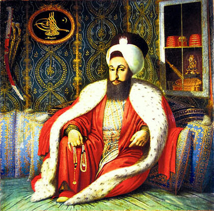 Сели́м III (24 декабря 1761 — 28 июня 1808) — 28-й султан Османской империи (1789—1807), сын султана Мустафы III. Пытался модернизировать страну, опираясь на европейские примеры, проводил либеральные реформы, ограничил вольности и привилегии корпуса янычар. Увлекался светским искусством и поэзией. Был свергнут янычарами. Во время бунта, приведшего к свержению Мустафы IV, Селим был убит по приказу султана - Википедия