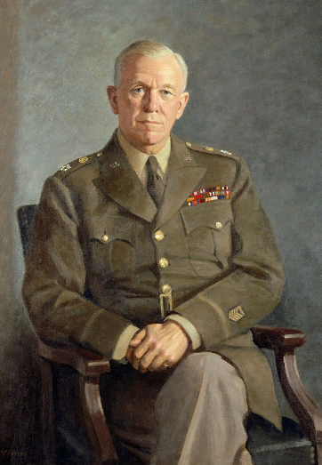 Джордж Маршалл. Автор плана своего имени. Скриншот экрана компьютера.