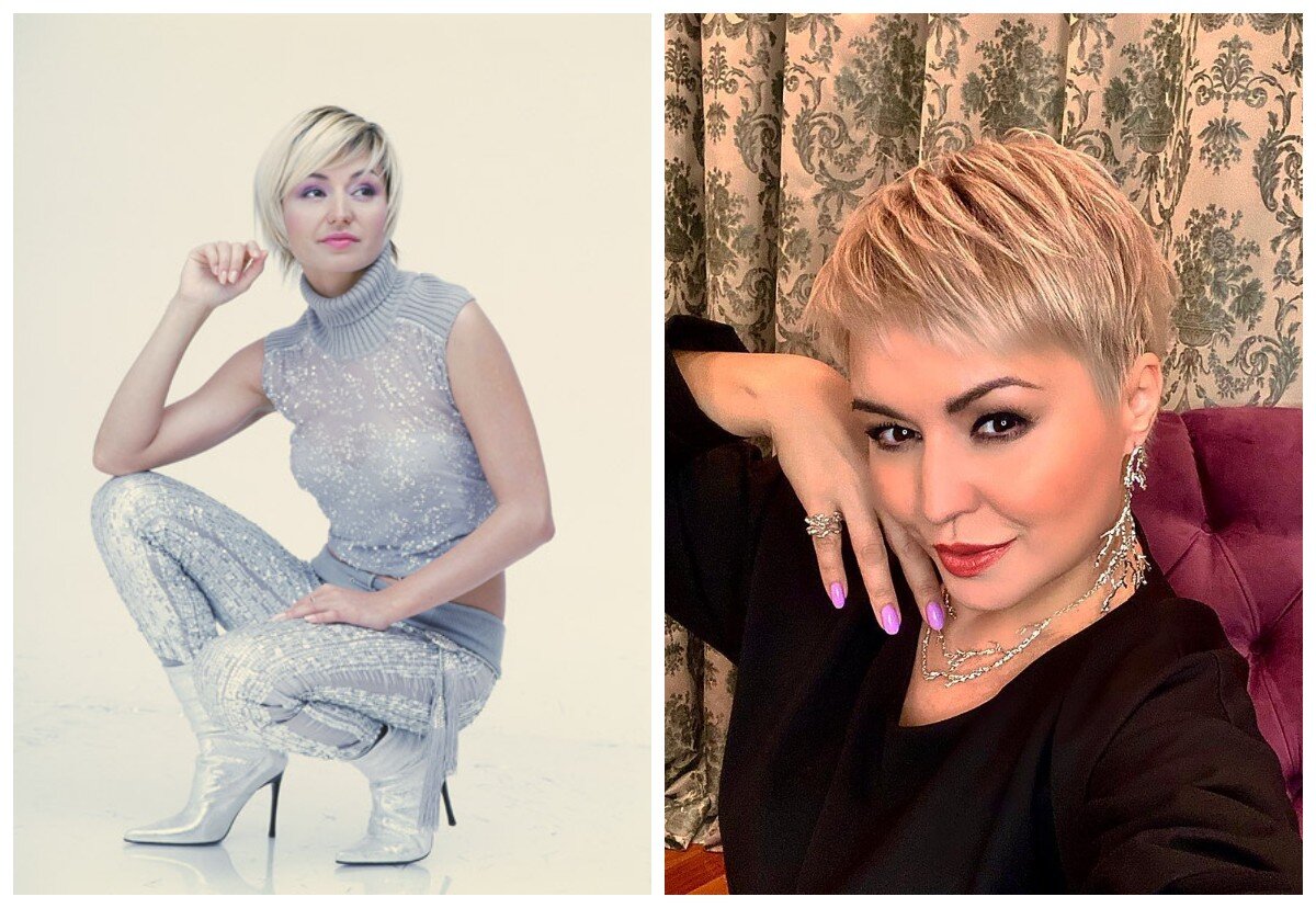 Катя Лель раньше и сейчас. Фотоколлаж сделан автором