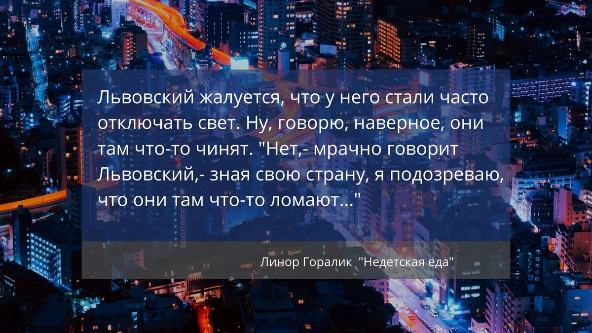 Линор Горалик "Недетская еда", цитаты