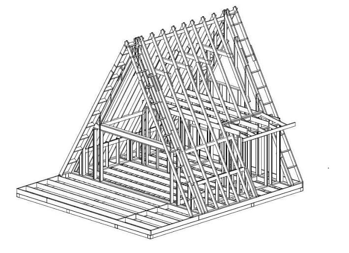 Каркасы домов из ЛСТК  конструкций могут быть абсолютно разными. Свобода для творчества проектировщика.