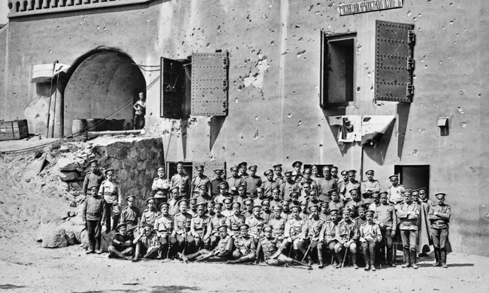 Осовец.Медицинский персонал 3-го крепостного госпиталя.