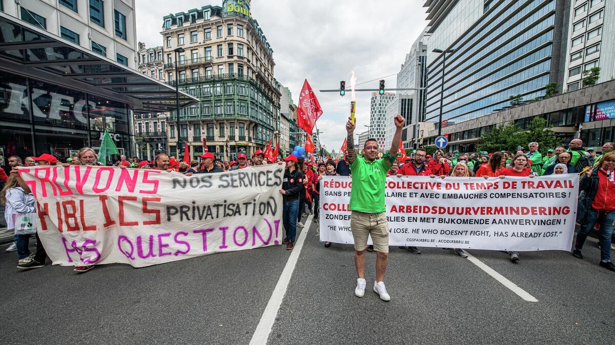 Манифестация в Брюсселе против роста цен. 20.06.2022 г.