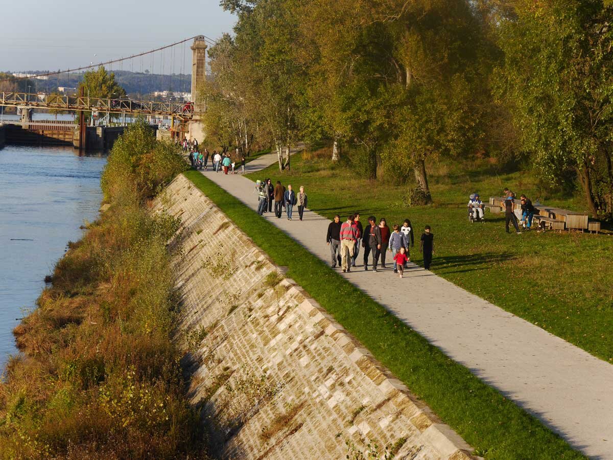 Rochetaillée banks of the Saone (Франция)