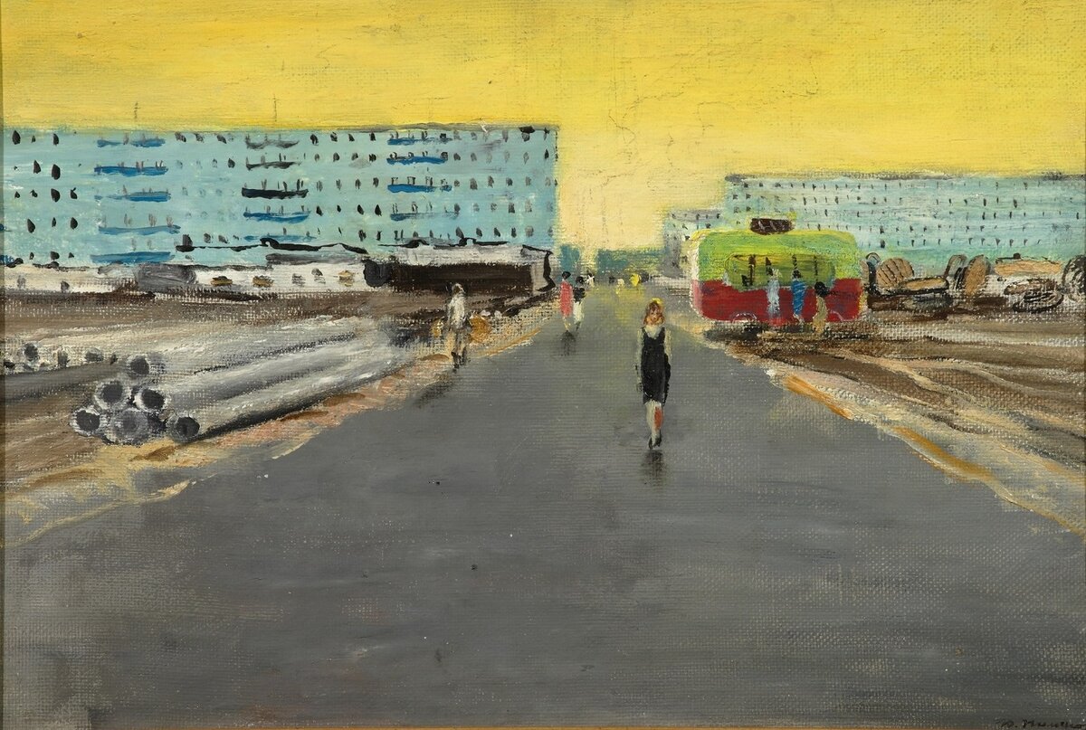 Юрий Пименов. Серия «Новые кварталы». Нач. 1960-х гг. https://artchive.ru/