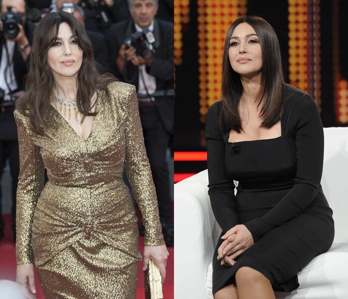 Крупная фигура не мешает Монике носить облегающие платья