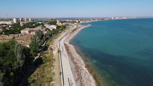 Полёт над главным курортом Западного Крыма. Самые популярные пляжи Евпатории. Как это всё выглядит с высоты и где все сейчас отдыхают?