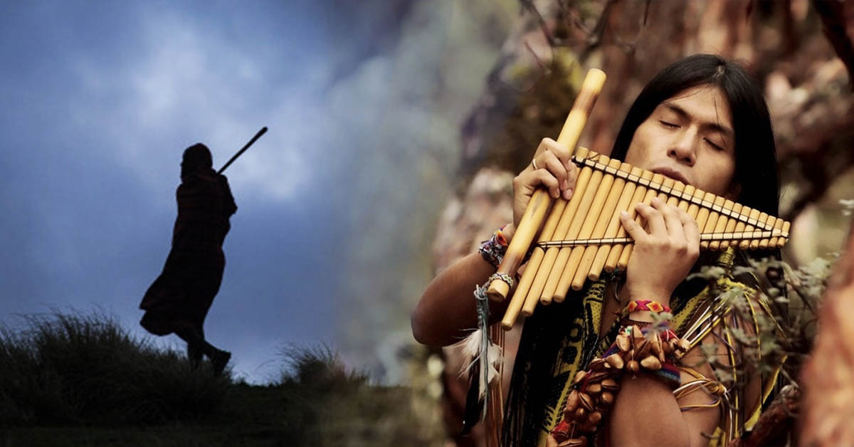 Слушать красивую музыку флейты. Перуанская флейта на природе. Человек играющий на дудке. Человек играющий на флейте. Индейцы поют.