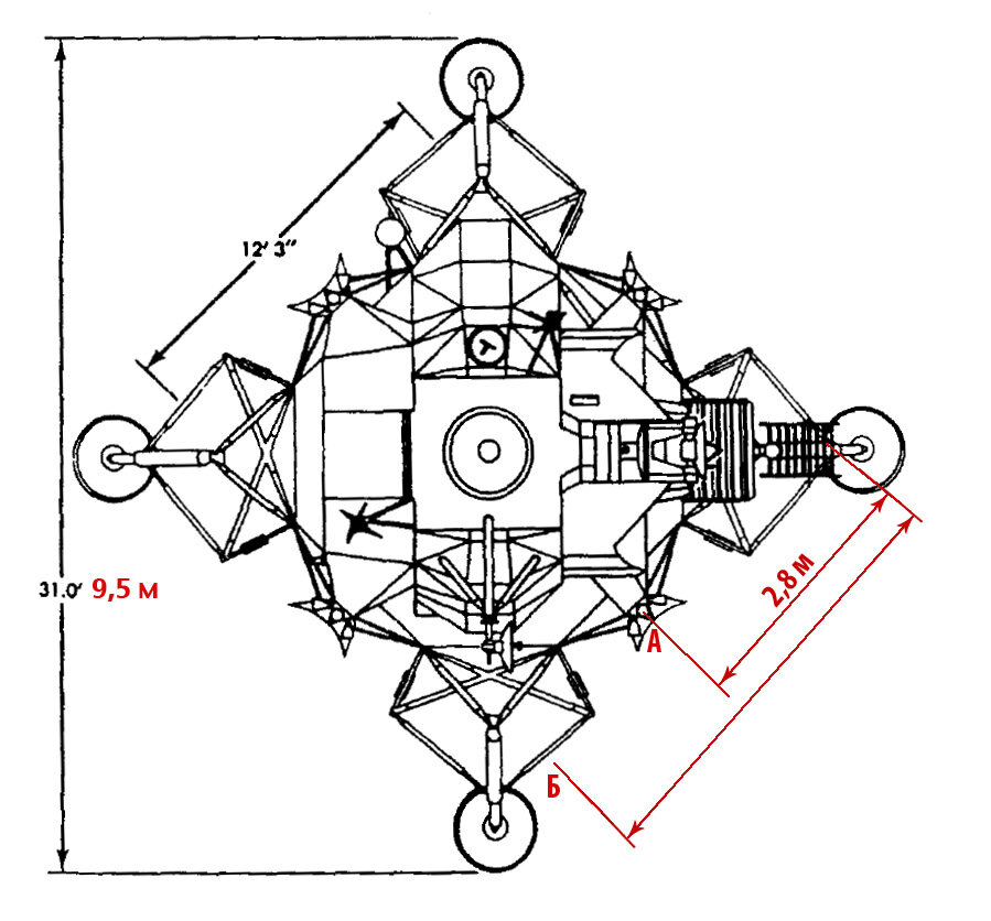 Лунный модуль чертежи