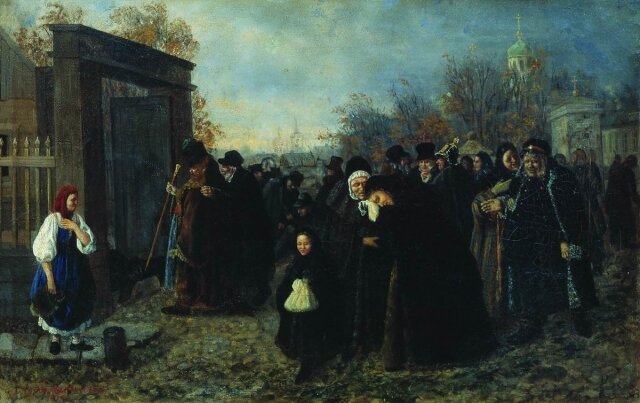    Леонид Соломаткин. Возвращение с похорон