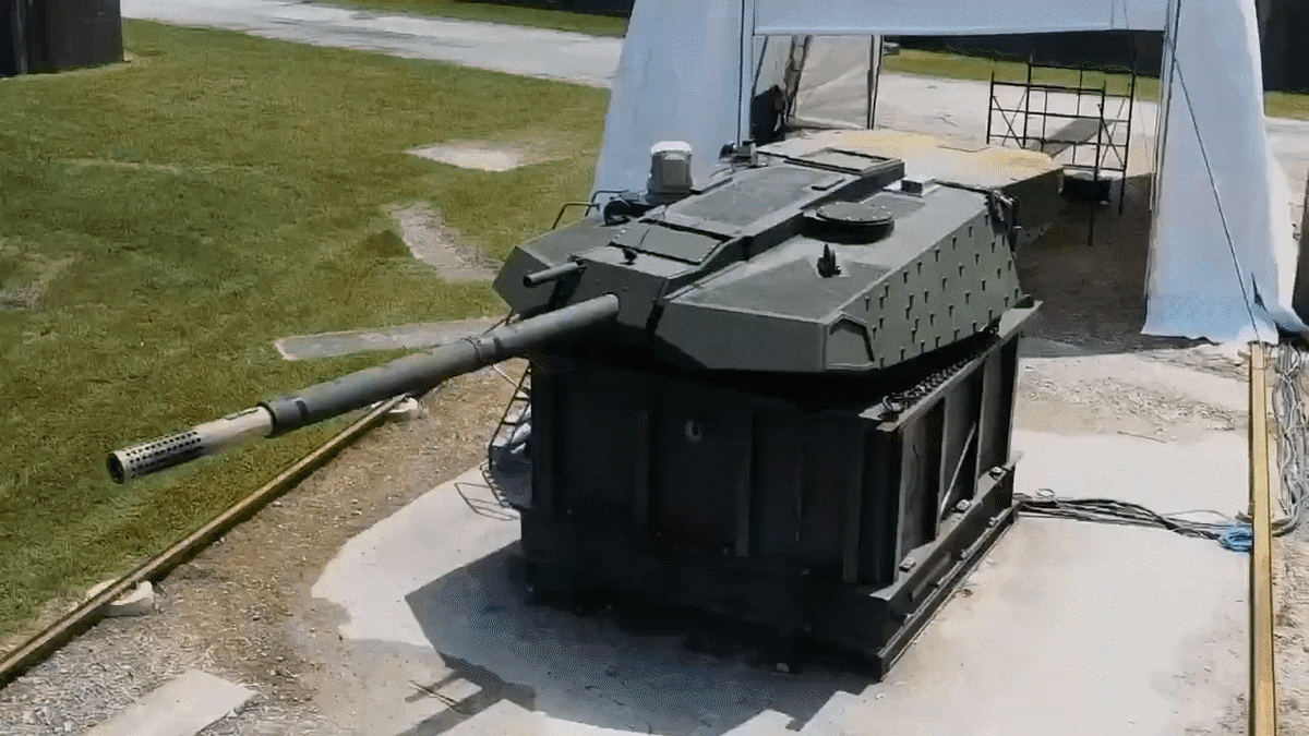 Кадры с испытаний новой башни и орудия XM360E1