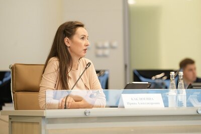    Вице-губернатор Московской области Ирина Каклюгина на совещании губернатора Московской области Андрея Воробьева с руководящим составом правительства Московской области и главами городских округов ©Дмитрий Белицкий Пресс-служба Губернатора и Правительства Московской области