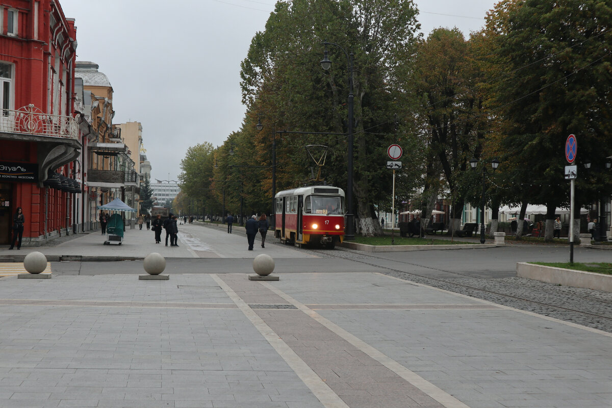Владикавказ: единственная в России трамвайно-пешеходная улица снова в строю!