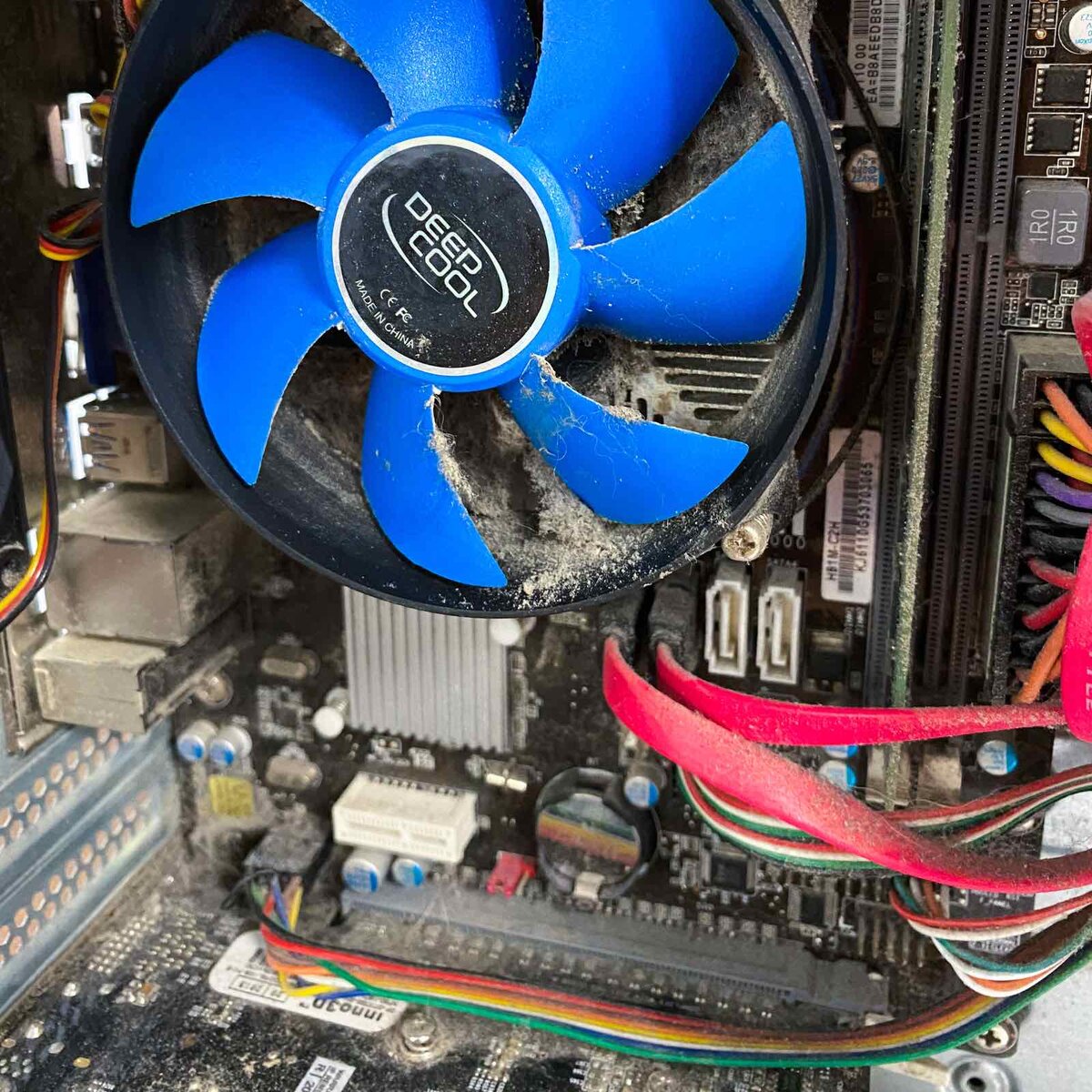 Пыль в системе охлаждения 