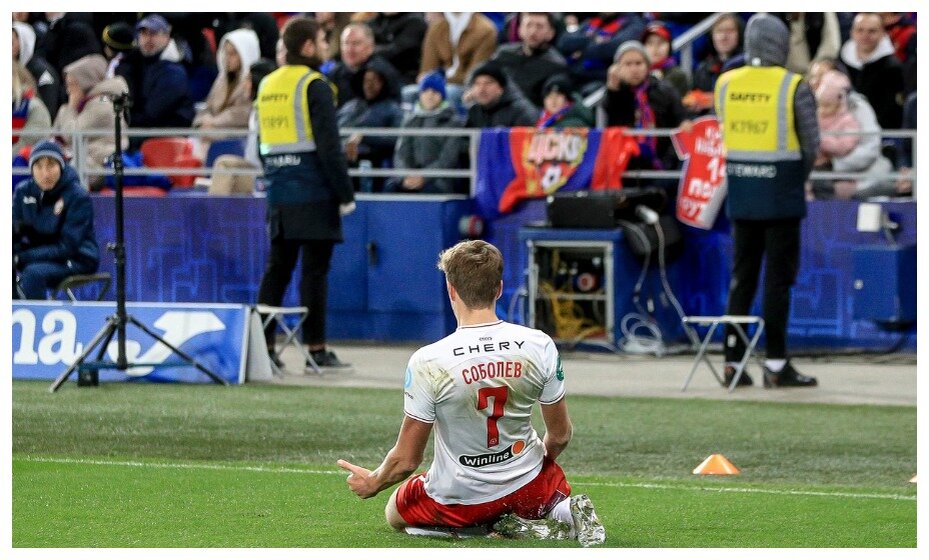    Соболев забил ЦСКА в дерби. Фото: ФК "Спартак" Москва