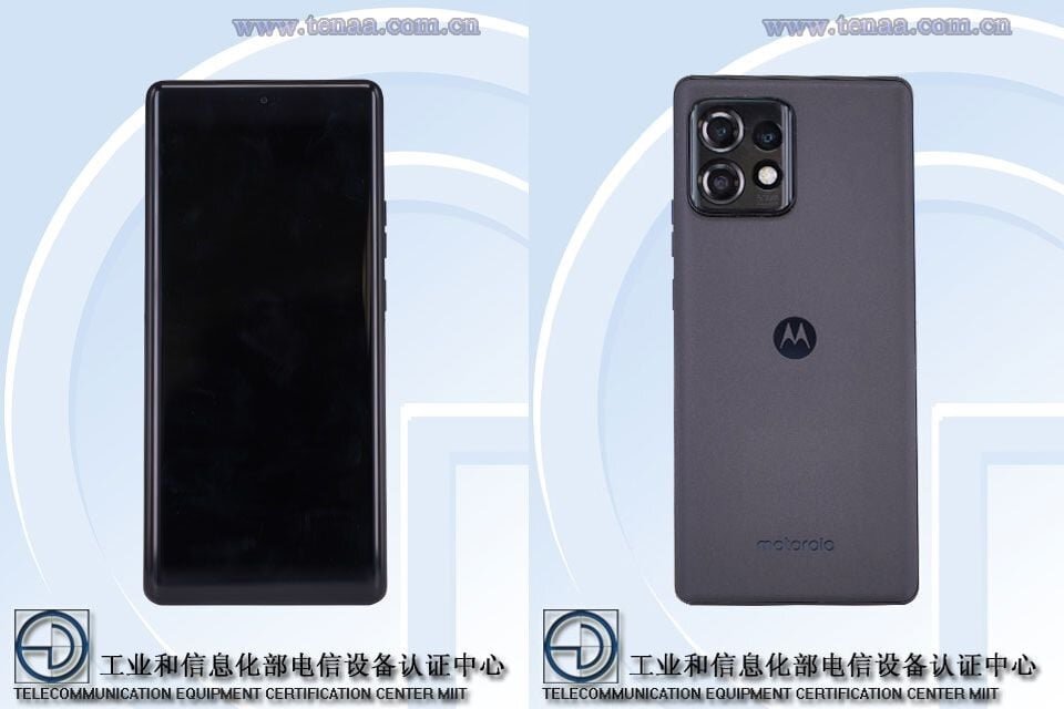 Так будет выглядеть Motorola moto edge X40 (источник: TENAA)