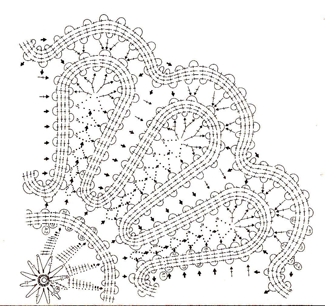 брюггское кружево крючком схемы и описание салфетки. брюггские кружева схемы салфеток. бюргерское кружево крючком схемы салфеток. салфетка брюггское кружево крючком схемы. салфетка бюргерское кружево схема.