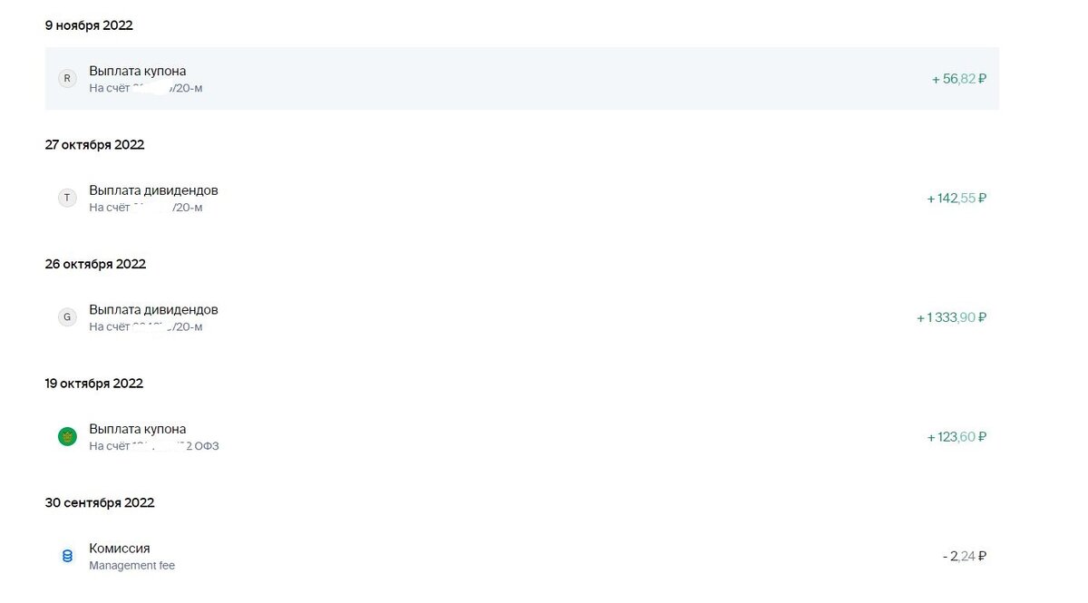 кусочек выплат /20-м