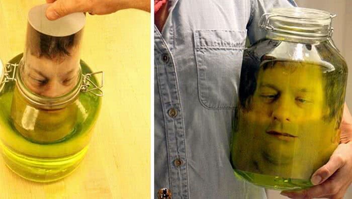 Голова в банке. Прикол. (с) из открытых источникофф