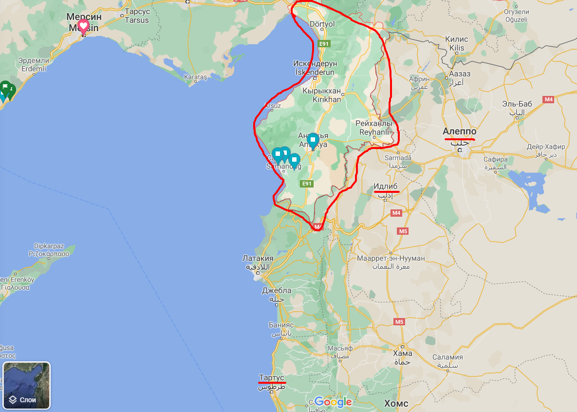 Скрин с Google.map