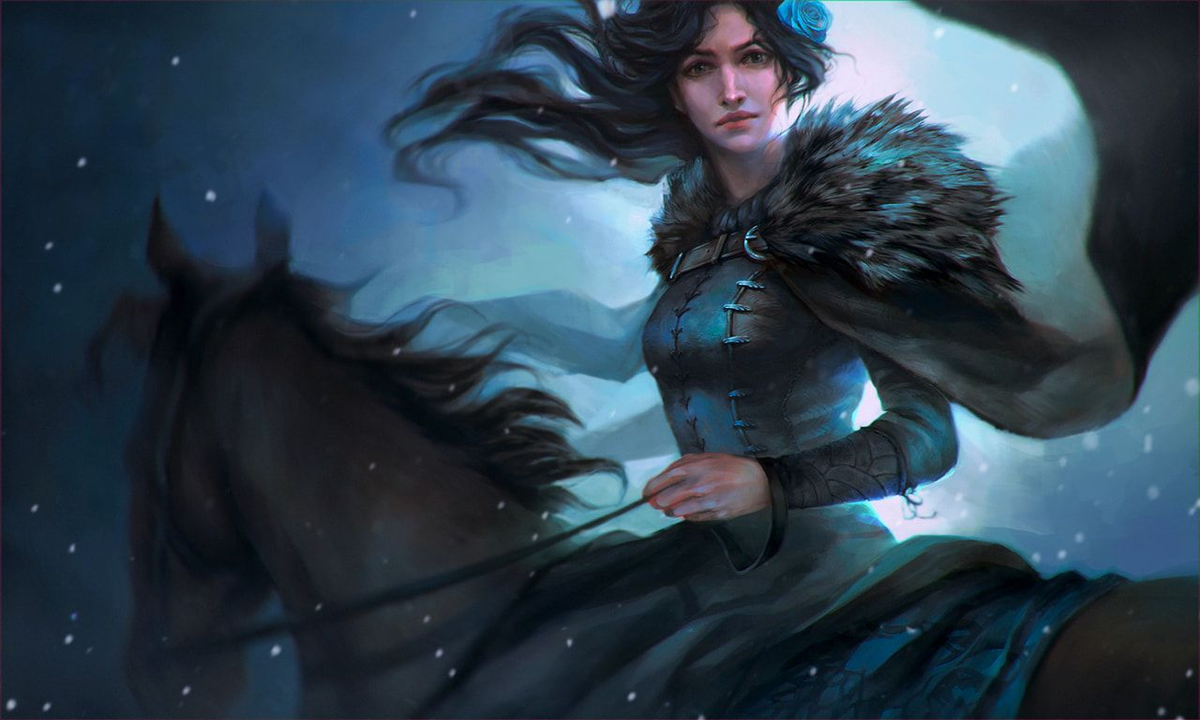 Лианна Старк - предполагаемая мать Джона Сноу. Умерла до начала событий "Игры Престолов" (арт www.valeriya-dryzhack.cgsociety.org).