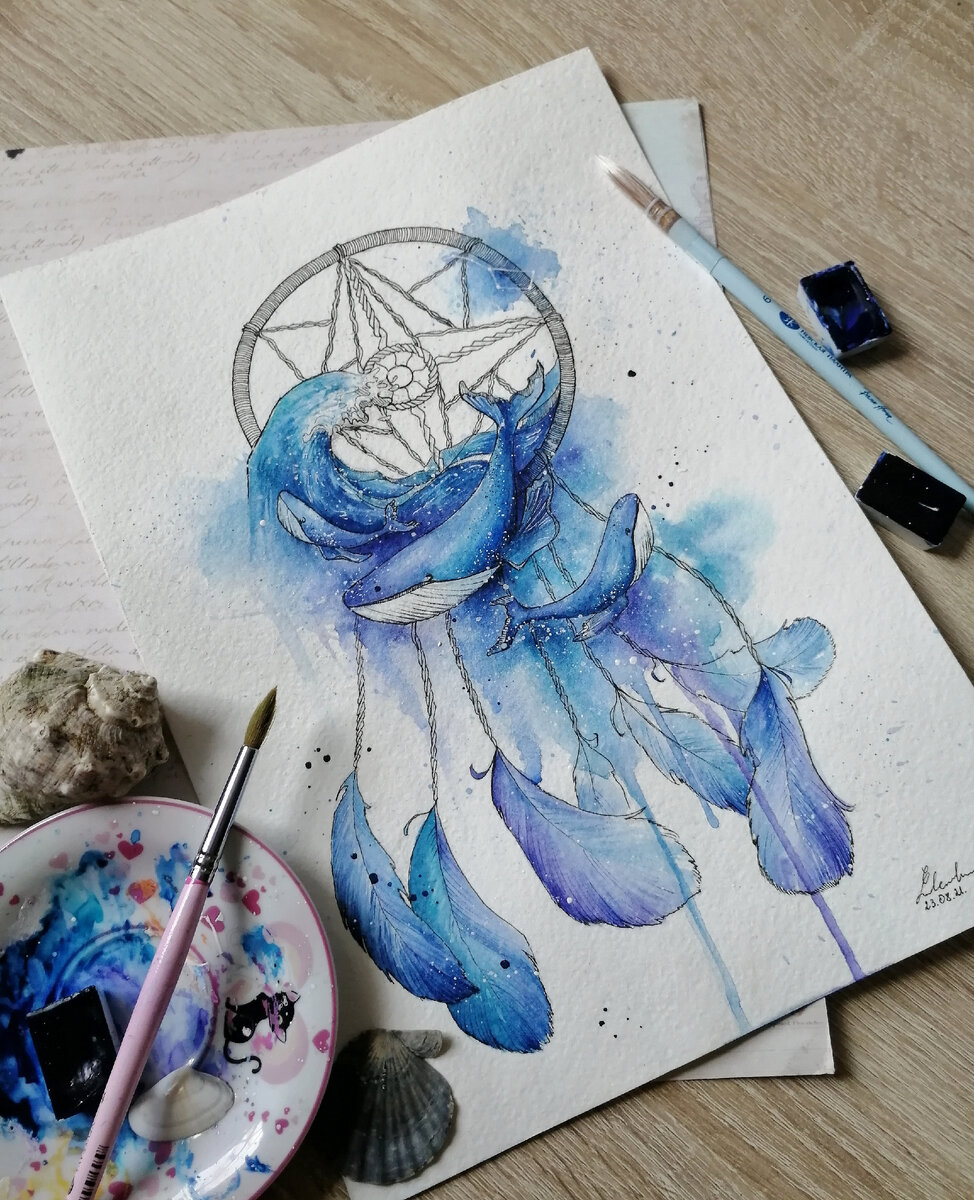 Моя иллюстрация💜