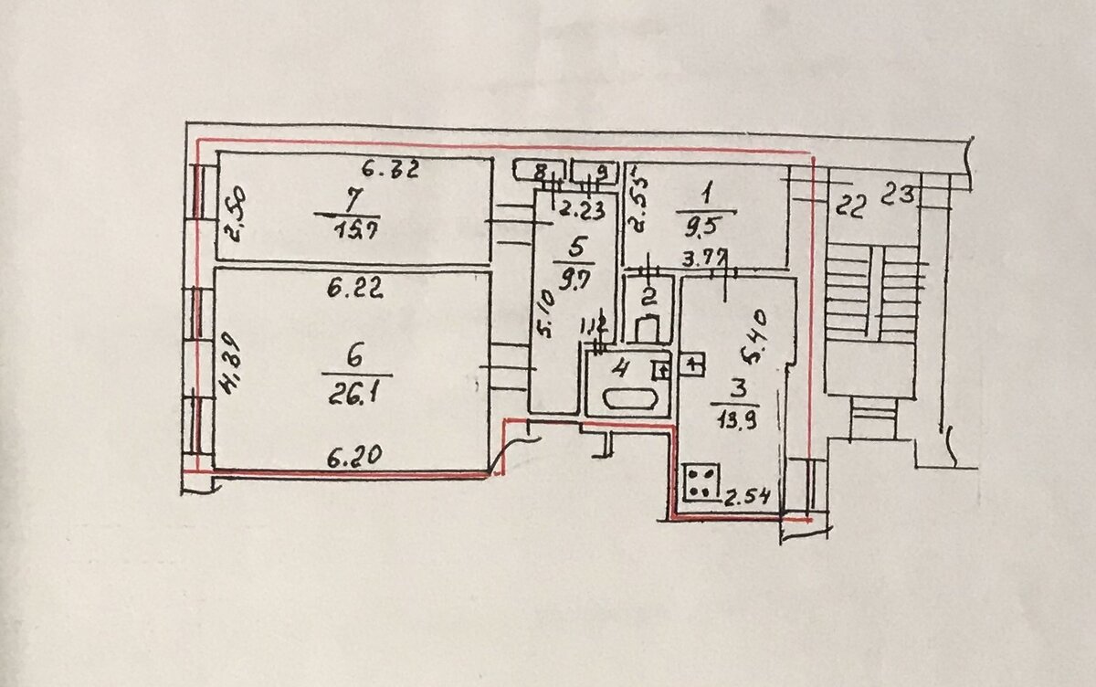 Пример ипотечной квартиры, которая участвовала в судебных делах.