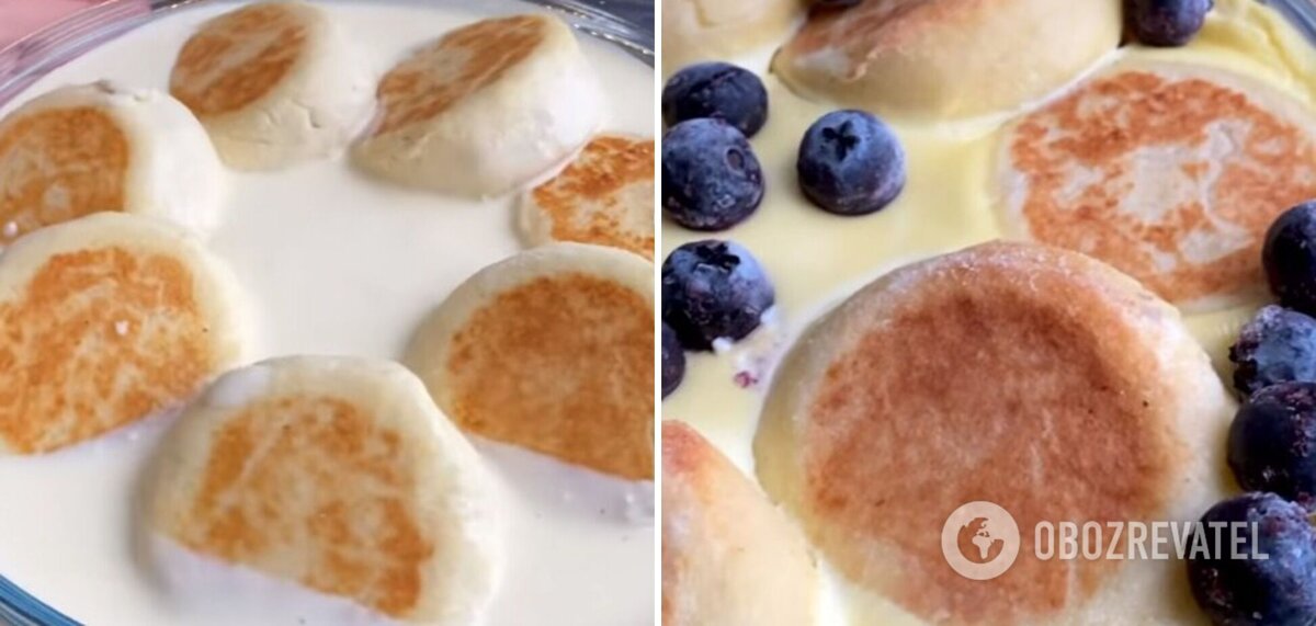 Сырники в соусе