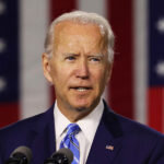   WILMINGTON, DELAWARE - JULY 14: Democratic presidential candidate former Vice President Joe Biden speaks at the Chase Center July 14, 2020 in Wilmington, Delaware. Biden delivered remarks on his campaign's 'Build Back Better' clean energy economic plan. (Photo by Chip Somodevilla/Getty Images) moderator