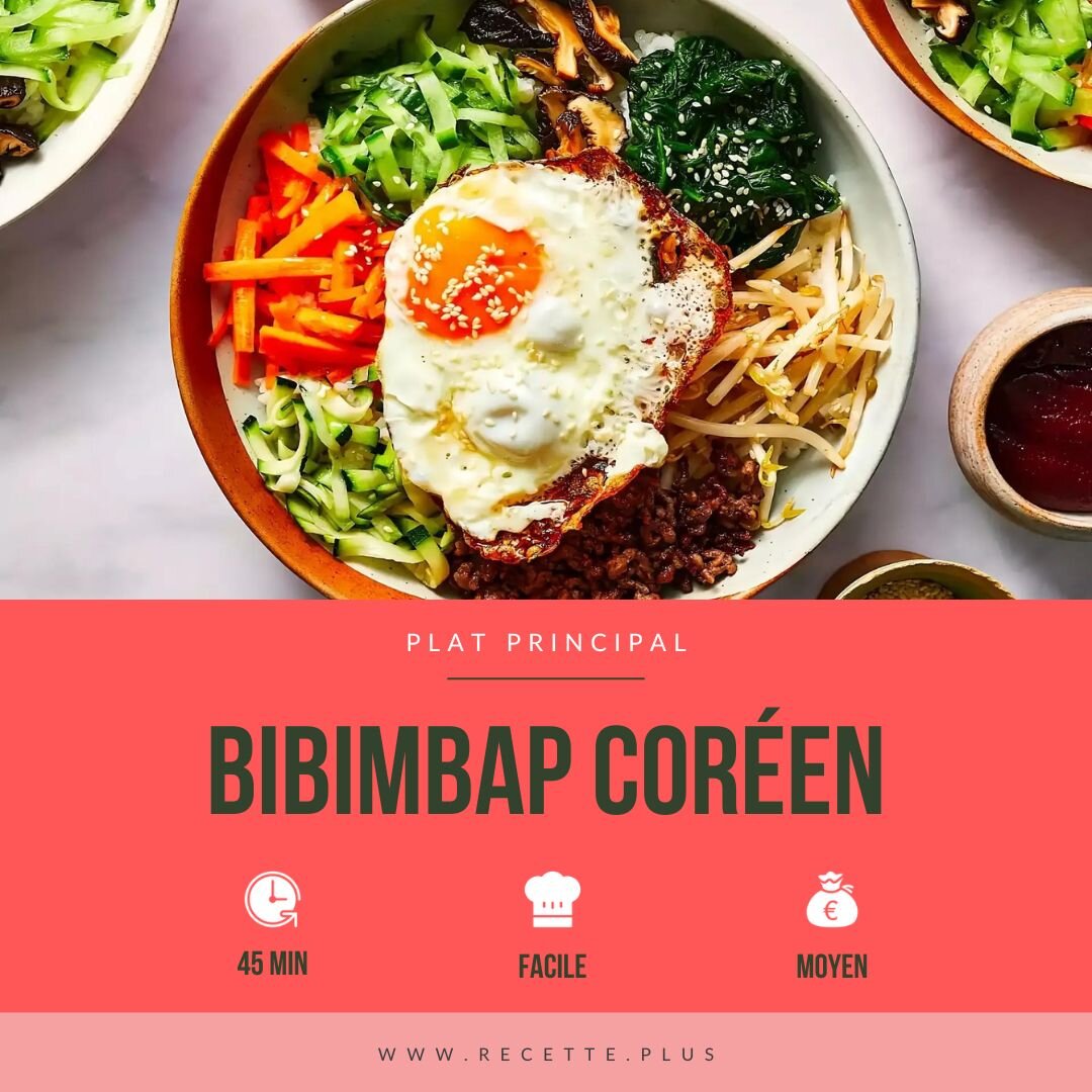 Recette Bibimbap coréen
